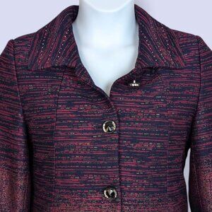 Purple & Blue Metallic Gradient Jacket